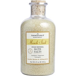 MUSCLE SOAK by Aromafloria-OCEAN MINERAL BATH SALTS 23 OZ EUCALYPTUS, PEPPERMINT, AND LEMONGRASS