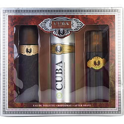CUBA GOLD by Cuba-EDT SPRAY 3.3 OZ & AFTERSHAVE SPRAY 3.3 OZ & BODY SPRAY 6.6 OZ