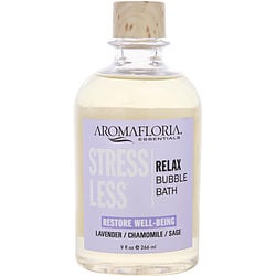 STRESS LESS by Aromafloria-FOAMING BUBBLE BATH 9 OZ BLEND OF LAVENDER, CHAMOMILE, AND SAGE