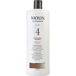 NIOXIN by Nioxin - SYSTEM 4 CLEANSER FOR FINE CHEMICALLY ENHANCED NOTICEABLY THINNING HAIR COLOR SAFE 33.8 OZ (PACKAGING MAY VARY)
