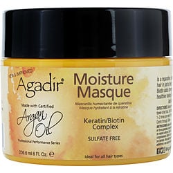 AGADIR by Agadir - ARGAN OIL KERATIN PROTEIN MOISTURE MASQUE- SULFATE FREE 8 OZ