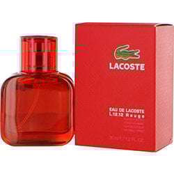 LACOSTE EAU DE LACOSTE L.12.12 ROUGE by Lacoste-ENERGETIC EDT SPRAY 1 OZ