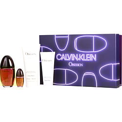 OBSESSION by Calvin Klein-EAU DE PARFUM SPRAY 3.4 OZ & BODY LOTION 6.7 OZ & SHOWER GEL 3.4 OZ & EAU DE PARFUM SPRAY 0.5 OZ MINI