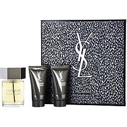 L'HOMME YVES SAINT LAURENT by Yves Saint Laurent-EDT SPRAY 3.3 OZ & AFTERSHAVE BALM 1.6 OZ & ALL OVER SHOWER GEL 1.6 OZ