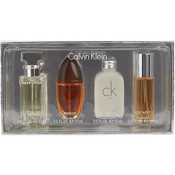 CALVIN KLEIN VARIETY by Calvin Klein - 4 PIECE WOMENS MINI VARIETY WITH ETERNITY & ESCAPE & OBSESSION & CK ONE AND ALL ARE 0.5 OZ