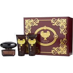 VERSACE CRYSTAL NOIR by Gianni Versace-EDT SPRAY 1.7 OZ & BODY LOTION 1.7 OZ & SHOWER GEL 1.7 OZ