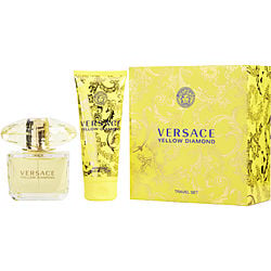 VERSACE YELLOW DIAMOND by Gianni Versace-EDT SPRAY 3 OZ & BODY LOTION 3.4 OZ (TRAVEL SET)