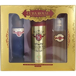CUBA ROYAL by Cuba-EDT SPRAY 3.4 OZ & AFTERSHAVE 3.4 OZ & BODY SPRAY 6.6 OZ