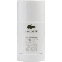 LACOSTE L.12.12 BLANC by Lacoste - PURE DEODORANT STICK 2.4 OZ