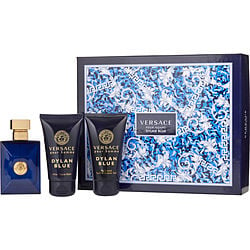 VERSACE DYLAN BLUE by Gianni Versace-EDT SPRAY 1.7 OZ & AFTER SHAVE BALM 1.7 OZ & SHOWER GEL 1.7 OZ