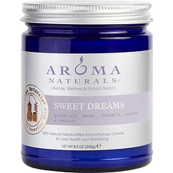 SWEET DREAMS AROMATHERAPY by -ONE 3 X 3 inch JAR AROMATHERAPY CANDLE.  COMBINES THE ESSENTIAL OILS OF GRAPEFRUIT, FENNEL, CHAMOMILE, LAVENDER & OAKMOSS.  BURNS APPROX. 50 HRS.