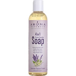 LAVENDER PASSION FLOWER AROMATHERAPY by Aroma Naturals-EXTRAORDINARY NATURAL CASTILE 4-IN-1 SOAP 8 OZ