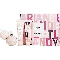 SWEET LIKE CANDY BY ARIANA GRANDE by Ariana Grande - EAU DE PARFUM SPRAY 3.4 OZ & BODY SOUFFLE 3.4 OZ & BATH AND SHOWER GEL 3.4 OZ