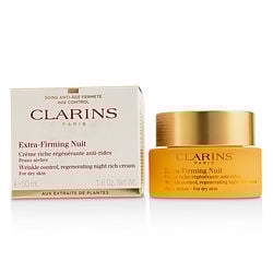 Clarins by Clarins - Extra-Firming Nuit Wrinkle Control, Regenerating Night Rich Cream - For Dry Skin  --50ml/1.6oz