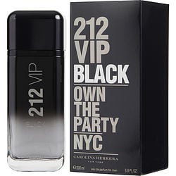 212 VIP BLACK by Carolina Herrera-EAU DE PARFUM SPRAY 6.8 OZ