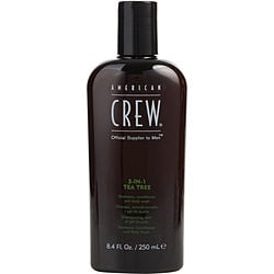 AMERICAN CREW by American Crew-3 IN 1 TEA TREE (SHAMPOO, CONDITIONER, BODY WASH) 8.4 OZ