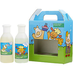 BENETTON ON BENNY'S FARM by Benetton-EDT 6.7 OZ & SHAMPOO 6.7 OZ (FRESH WATER SCENT)