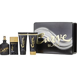 CURVE BLACK by Liz Claiborne-COLOGNE SPRAY 4.2 OZ & AFTER SHAVE BALM 3.4 OZ & SHOWER GEL 3.4 OZ & DEODORANT STICK 1.7 OZ