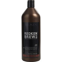 REDKEN by Redken-REDKEN BREWS 3 IN 1 (SHAMPOO, CONDITIONER & BODY WASH) 33.8 OZ