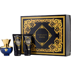 VERSACE DYLAN BLUE by Gianni Versace-EAU DE PARFUM SPRAY 1.7 OZ & BODY LOTION 1.7 OZ & SHOWER GEL 1.7 OZ