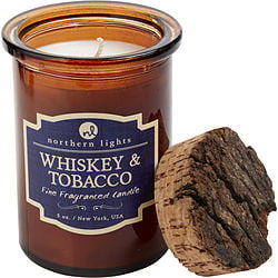 WHISKEY & TOBACCO SCENTED by Northern Lights - SPIRIT JAR CANDLE - 5 OZ. BURNS APPROX. 35 HRS.