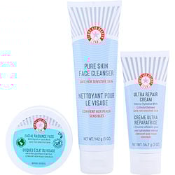 First Aid Beauty by First Aid Beauty-Fab Faves Kit - Facial Radiance Pads 28 pads + Ultra Repair Cream 2 oz + Face Cleanser 5 oz --3 pcs