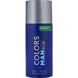 COLORS DE BENETTON BLUE by Benetton-DEODORANT SPRAY 5 OZ