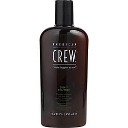 AMERICAN CREW by American Crew-3 IN 1 TEA TREE (SHAMPOO, CONDITIONER, BODY WASH) 15.2 OZ