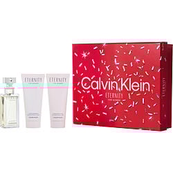 ETERNITY by Calvin Klein-EAU DE PARFUM SPRAY 1.7 OZ & BODY LOTION 3.4 OZ & SHOWER GEL 3.4 OZ