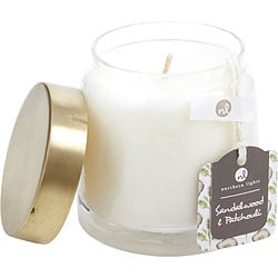 SANDALWOOD & PATCHOULI by Northern Lights-SCENTED SOY GLASS CANDLE 10 OZ