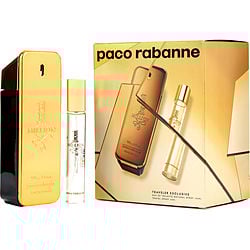 PACO RABANNE 1 MILLION by Paco Rabanne-EDT SPRAY 3.4 OZ & EDT SPRAY 0.68 OZ (TRAVEL OFFER)