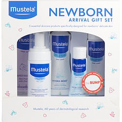 Mustela by Mustela-Newborn Arrival Set: Foam Shampoo 5.07oz + Gentle Cleansing Gel 6.76oz + No-Rinse Cleansing Water 3.38oz + Hydra Bebe Body Lotion 10.14oz + Diaper Rash Cream 3.80oz --5pcs