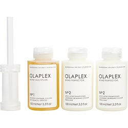 OLAPLEX by Olaplex - TRAVELING STYLIST KIT: #1 BOND MULTIPLIER 3.3 OZ + #2 BOND PERFECTOR 2 X 3.3 OZ + 1 DOSING DISPENSER