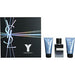 Y by Yves Saint Laurent-EAU DE PARFUM SPRAY 2 OZ & AFTERSHAVE BALM 1.6 OZ & ALL OVER SHOWER GEL 1.6 OZ - BigSun