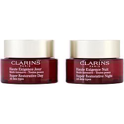 Clarins by Clarins - Super Restorative Partners Set: Day Cream + Night Cream For All Skin Types --2x50ml/1.7oz -2pcs