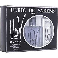UDV BLACK by Ulric de Varens - EDT SPRAY 3.4 OZ & DEODORANT SPRAY 6.8 OZ