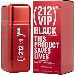 212 VIP BLACK by Carolina Herrera - EAU DE PARFUM SPRAY 3.4 OZ (RED EDITION)