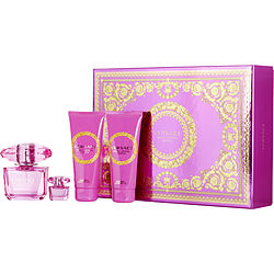 VERSACE BRIGHT CRYSTAL ABSOLU by Gianni Versace-EAU DE PARFUM SPRAY 3 OZ & BODY LOTION 3.4 OZ & SHOWER GEL 3.4 OZ & EAU DE PARFUM 0.17 OZ MINI