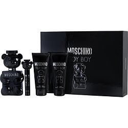 MOSCHINO TOY BOY by Moschino-EAU DE PARFUM SPRAY 3.4 OZ & AFTERSHAVE BALM 3.3 OZ & SHOWER GEL 3.4 OZ & EAU DE PARFUM SPRAY 0.33 OZ