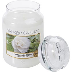 YANKEE CANDLE by Yankee Candle - CAMELLIA BLOSSOM SCENTED LARGE JAR 22 OZ