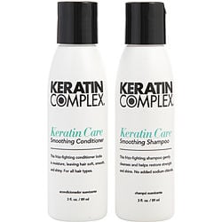 KERATIN COMPLEX by Keratin Complex - KERATIN CARE SMOOTHING SHAMPOO & CONDITIONER DUO 3 OZ X 2 (NEW WHITE PACKAGING)