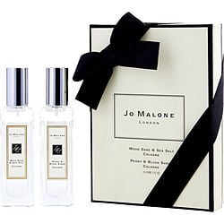 JO MALONE VARIETY by Jo Malone - 2 PIECE VARIETY WITH WOOD SAGE & SEA SALT COLOGNE SPRAY 1 OZ & PEONY & BLUSH SUEDE COLOGNE SPRAY 1 OZ