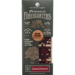 CINNAMON FIRESTARTERS by -DOWN TO EARTH FIRESTARTERS FRAGRANCED COLORED WAX COMBINED WITH RECYCLED AND RENEWABLE MATERIAL. BOX CONTAINS 10X1.8 OZ EACH TEARAWAY PODS