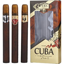 CUBA VARIETY by Cuba-3 PIECE TRIO I WITH CUBA GOLD & VIP & ROYAL AND ALL ARE EDT SPRAY 1.17 OZ
