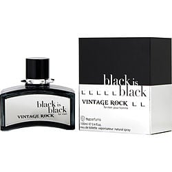 BLACK IS BLACK VINTAGE ROCK by Nuparfums-EDT SPRAY 3.4 OZ