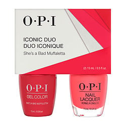 OPI by OPI-Gel Color Soak-Off Gel Lacquer + Nail Lacquer - She's a Bad Muffaletta --2pcs