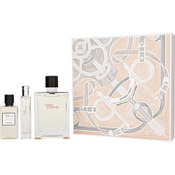 TERRE D'HERMES by Hermes-EDT SPRAY 3.3 OZ & HAIR AND BODY SHOWER GEL 1.35 OZ & EDT SPRAY 0.5 OZ MINI