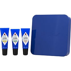 Jack Black by Jack Black-LIP BALM TRIO (NATURAL MINT & SHEA BUTTER, SHEA BUTTER & VITAMIN E, PINEAPPLE MINT) 0.25 OZ
