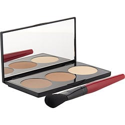 Smashbox by Smashbox-Step By Step Contour Kit (1 x Contour Palette + 1 x Contour Brush) -Deep (Light/Medium) --11.47g/0.4oz