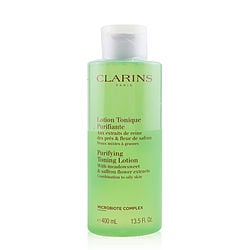 Clarins by Clarins-Purifying Toning Lotion with Meadowsweet & Saffron Flower Extracts - Combination to Oily Skin  --400ml/13.5oz